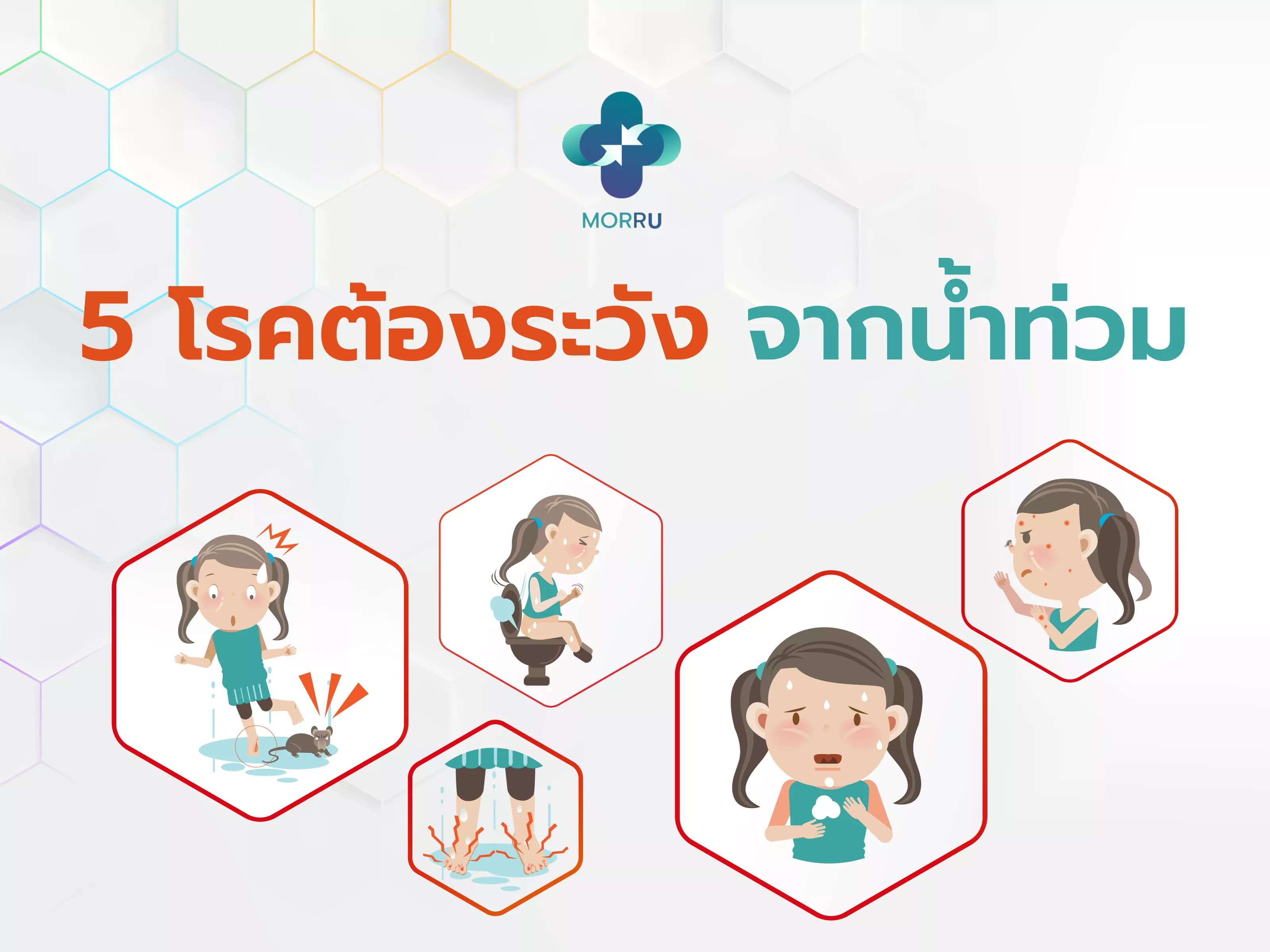 5 โรคต้องระวังจากน้ำท่วม